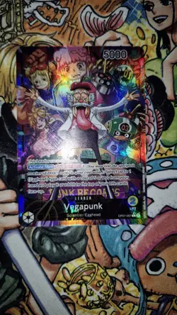One Piece Vegapunk OP07-097 Leader Alt Art 500 Years in the Future English - Image 1