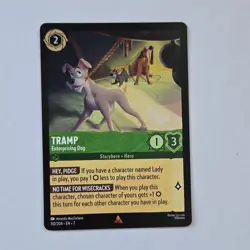 Disney Lorcana Tramp-Enterprising Dog Character Card 110/204 - Image 1
