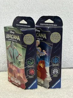 Disney Lorcana- The First Chapter Starter Decks (Set of 2) NEW/ SEALED/ UNOPENED - Image 4
