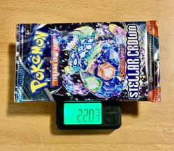 HEAVY 22.03g Pokemon TCG Stellar Crown Scarlet & Violet Booster Pack - 10 Cards - Image 1