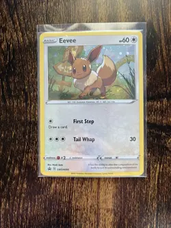 Eevee SWSH095 Black Star Promo Pokemon TCG Card 2020 Holo Rare NM - Image 1