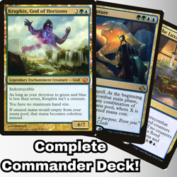 MTG Commander EDH Deck Kruphix, God of Horizons 100 Magic Cards U/G Custom Ramp - Image 1