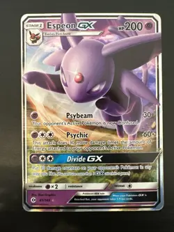 Espeon GX 61/149 - Sun & Moon - Ultra Rare Holo Pokemon Card - Near Mint (NM) - Image 1