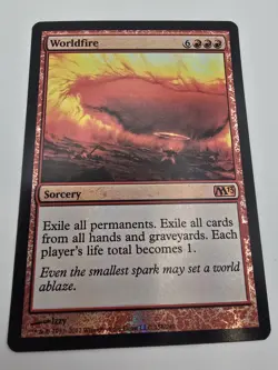 Magic the Gathering MTG Worldfire M13 Foil NM Sorcery Card Core Set 13 2013 - Image 1