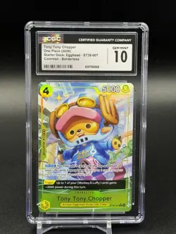 Tony Tony.Chopper ST29-007 Parallel Starter Deck Promo Card English CGC 10 - Image 1