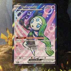 Meloetta ex (Black Bolt 159/86) full art rare Pokemon TCG card - Image 1