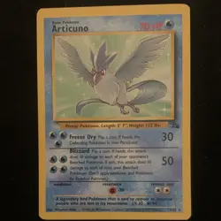Pokemon Articuno 2Card Lot Basic Regular Base Set 17/62 JTG 032/159 1999 2025 + - Image 2