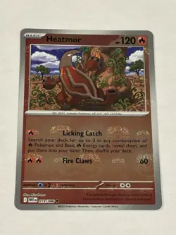 Pokemon TCG Heatmor Master Ball Reverse Holo 019/086 White Flare English Card - Image 1