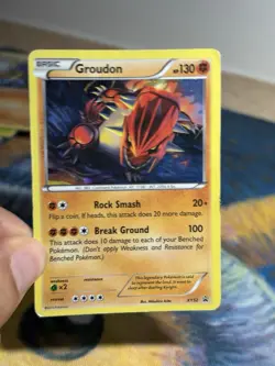 Groudon XY52 XY Black Star Promo Cosmos Holo Pokemon TCG Card HP - Image 3