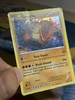 Groudon XY52 XY Black Star Promo Cosmos Holo Pokemon TCG Card HP - Image 4