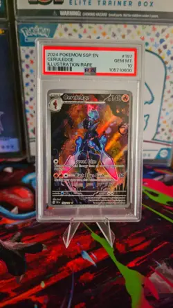 Ceruledge Surging Sparks Illustration Rare Pokemon TCG Card 197/191 PSA 10 - Image 1