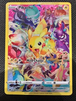 Pokemon TCG Pikachu 160/159 2023 Crown Zenith Secret Rare Card - NM - Image 1