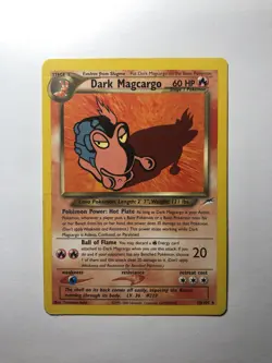 Dark Magcargo 18/105 - Neo Destiny Non Rare Pokemon Card - Played Condition - Image 1