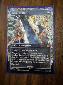 Magic: The Gathering MTG FINAL FANTASY #351 Buster Sword (Borderless) - Image 1