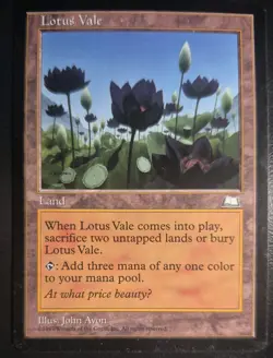 Lotus Vale, Weatherlight Magic the Gathering MTG _RAW - Image 1