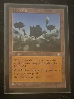 Lotus Vale, Weatherlight Magic the Gathering MTG _RAW - Image 2