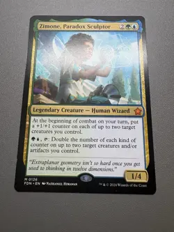 Zimone, Paradox Sculptor Mythic Rare FDN M 0126 REGULAR MTG - Image 1