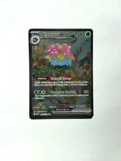 Pokemon TCG Venusaur EX Full Art Holo Card 198/165 Scarlet & Violet 151 Sir - Image 1