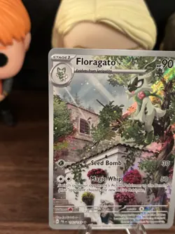 Pokemon TCG Floragato 197/193 S&V Paldea Evolved Illustration Rare Full Art Holo - Image 4