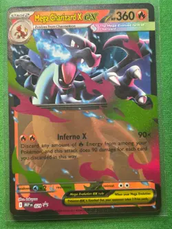 Mega Charizard X EX 029 Pokemon Mega Evolution Promo Holo READ - Image 1