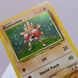 Pokemon TCG - Hitmonchan 7/102 Base Set Holo Rare WOTC 1999 - NM - Image 1