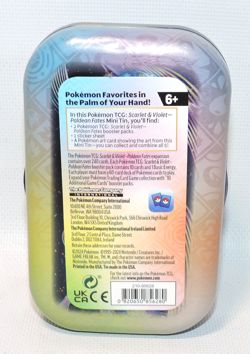 LOT OF 7 Empty Pokemon TCG Mini Tins Various Designs S&V 151 & Paldean Fates - Image 3