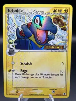 Pokemon TCG Totodile #67/101 Reverse Holo Dragon Frontiers Stamped - Image 1