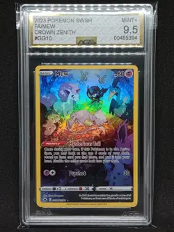 Mew #GG10 Full Art AGS 9.5 Mint Pokemon Crown Zenith Galarian Gallery TCG - Image 1
