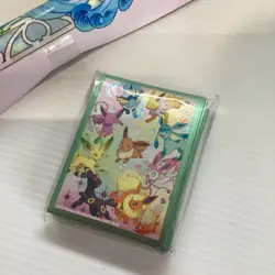Pokemon TCG Prismatic Evolutions SPC Eevee Playmat And Sleeves New - Image 3