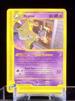 Pokemon TCG Hypno 16/147 Rare Aquapolis Non-Holo LP 2002 - Image 1