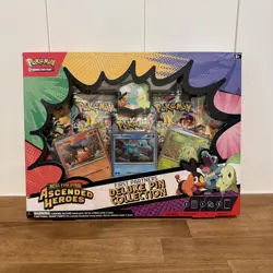 Pokemon TCG: Mega Evolution Ascended Heroes Deluxe Pin Collection SEALED IN HAND - Image 1