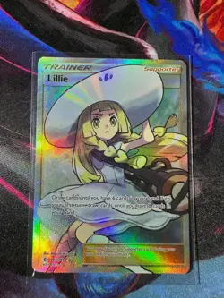Lillie 147/149 Full Art Sun And Moon Base Set Pokemon TCG NM - Image 1