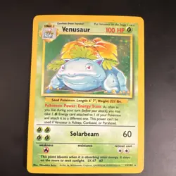 Pokemon TCG Venusaur 15/102 Base Set Holo Rare Stage 2 100 HP 1999 WOTC English - Image 1