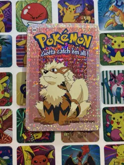 Pokemon 151 Vintage Pocket Monsters Vending HOLO Prism Sticker 2000 Nintendo - Image 2