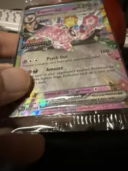 Espeon EX 034/131 Prismatic Evolutions Stamped Promo Pokemon TCG NM (sealed) - Image 4