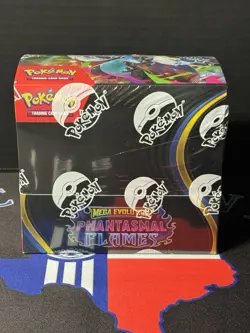 Pokemon TCG Mega Evolutions: Phantasmal Flames Booster Box New Sealed - Image 1