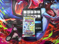 HEAVY! GOD PACKUUU 21.48g Prismatic Evolutions Pokemon TCG Booster (SEALED) - Image 1