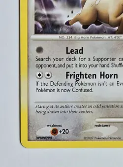 Pokemon TCG Stantler 113/132 Secret Wonders Regular, Excellent LP - Image 4