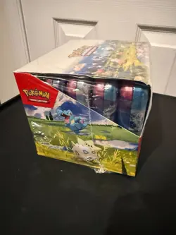 Pokemon Mega Evolution Ascended Heroes Mini Tin Display small rip in plastic - Image 3