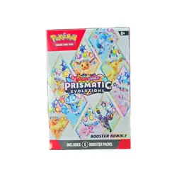 Pokemon Scarlet & Violet Prismatic Evolutions Booster Bundle Box 6 Packs Eevee - Image 1