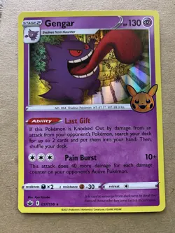 GENGAR 057/198 TRICK OR TRADE HALLOWEEN PROMO POKEMON (STAMPED HOLO, NM) - Image 1