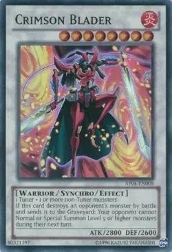 Crimson Blader Yu-Gi-Oh! AP04-EN008 Super Rare - Image 1