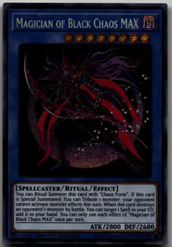Magician of Black Chaos MAX Prismatic Secret Rare 2019 Gold Sarcophagus Tin TN19 - Image 1