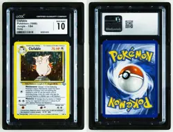 CGC 10 GEM MINT Clefable 1999 Jungle 1/64 Holo Pokemon Card - Image 3