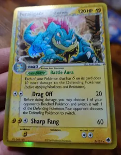 Feraligatr 2/101 Holo EX Dragon Frontiers Delta Species Pokemon Card VLP-LP - Image 3