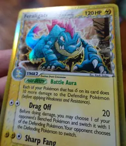 Feraligatr 2/101 Holo EX Dragon Frontiers Delta Species Pokemon Card VLP-LP - Image 4