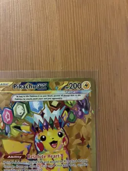 Pokemon Card TCG Sv08: Surging Sparks Pikachu EX Hyper Rare Gold 247/191 M/NM - Image 5