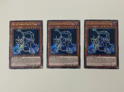 Yuigoh - Ido the Supreme Magical Force x 3 1st Edition QCR NM - Free Holo Card - Image 1