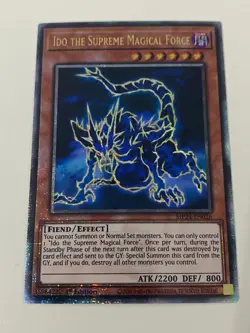 Yuigoh - Ido the Supreme Magical Force x 3 1st Edition QCR NM - Free Holo Card - Image 3