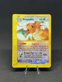 Pokemon TCG Dragonite Expedition Base Set Reverse Holo Holo Card 9/165 - Image 1